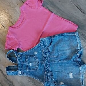 5/25 denim overall and tees